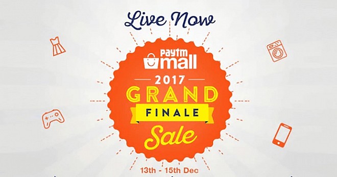 Paytm Mall 2017 Grand Finale Sale, cashback offers