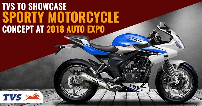 TVS to showcase Sporty Motorcycle Concept at 2018 Auto Expo