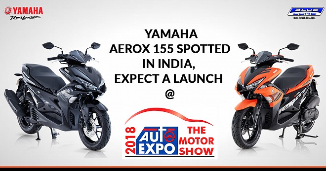 Yamaha Aerox 155 Spotted In India