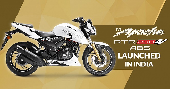 TVS Apache RTR 200 ABS Launched in India