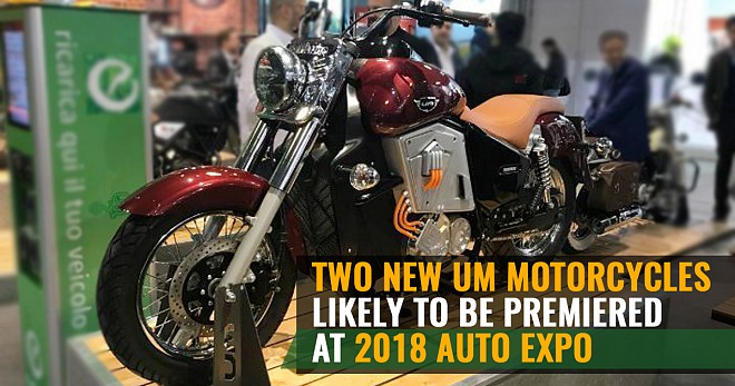 Two New UM Motorcycles at 2018 Auto Expo