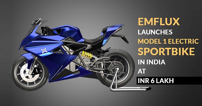 Emflux Electric Sportbike in India