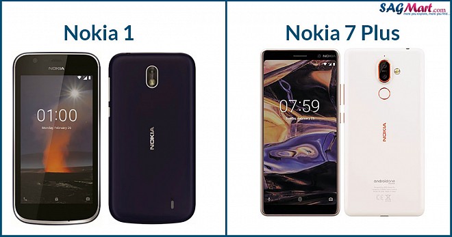 Nokia 1 and Nokia 7 Plus