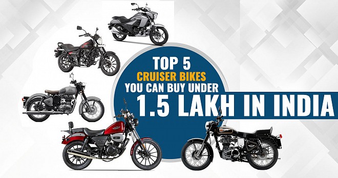 Top 5 Cruiser Bikes  Under 1.5 Lakh in India