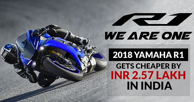 2018 Yamaha R1 Gets Cheaper