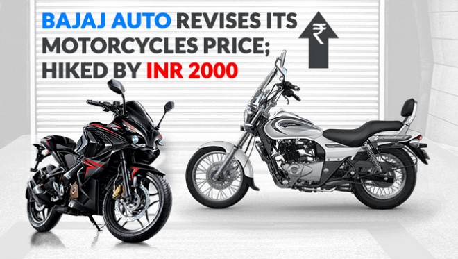 Bajaj Auto Motorcycles Hiked by INR 2000