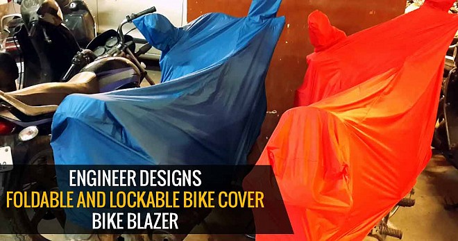 Engineer Designs Foldable and Lockable Bike Cover