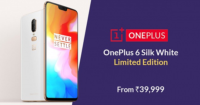OnePlus 6 Silk White Limited Edition