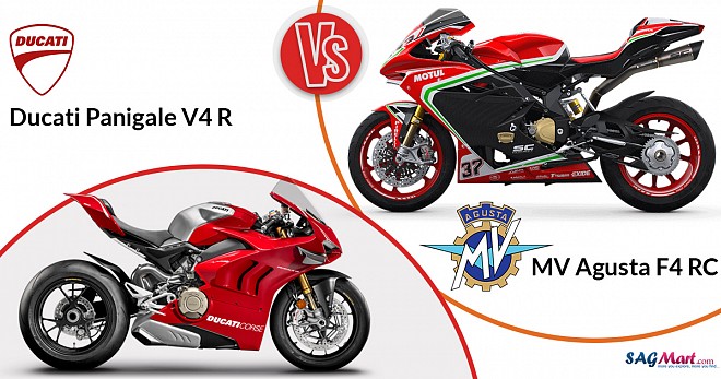 Ducati Panigale V4 R vs MV Agusta F4 RC