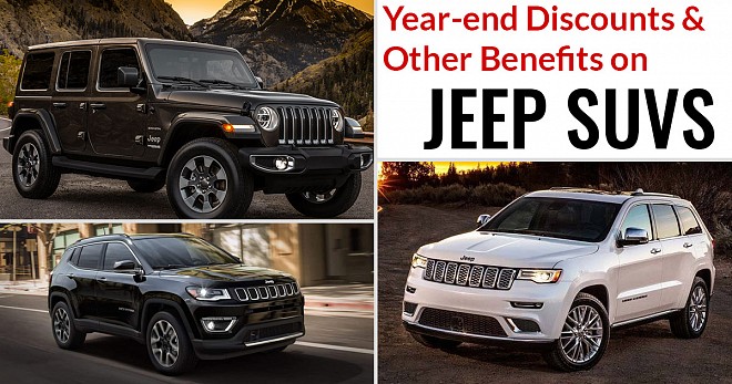 Year-end Discounts and Other Benefits on Jeep SUVs