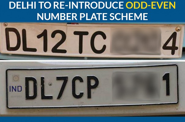 Delhi To Re-Introduce Odd-Even Number Plate Scheme