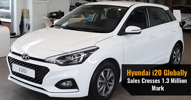 Hyundai i20 Globally Sales Crosses 1.3 Million Mark