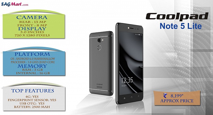 Coolpad Note 5 Lite Infographic