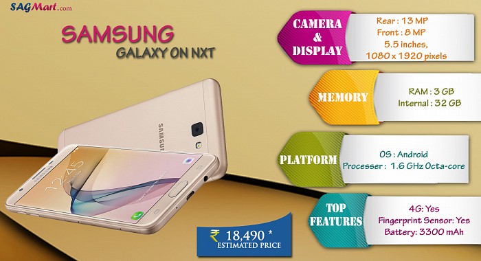 Samsung Galaxy On Nxt Infographic