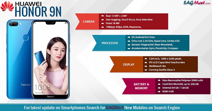 Huawei Honor 9N Infographic