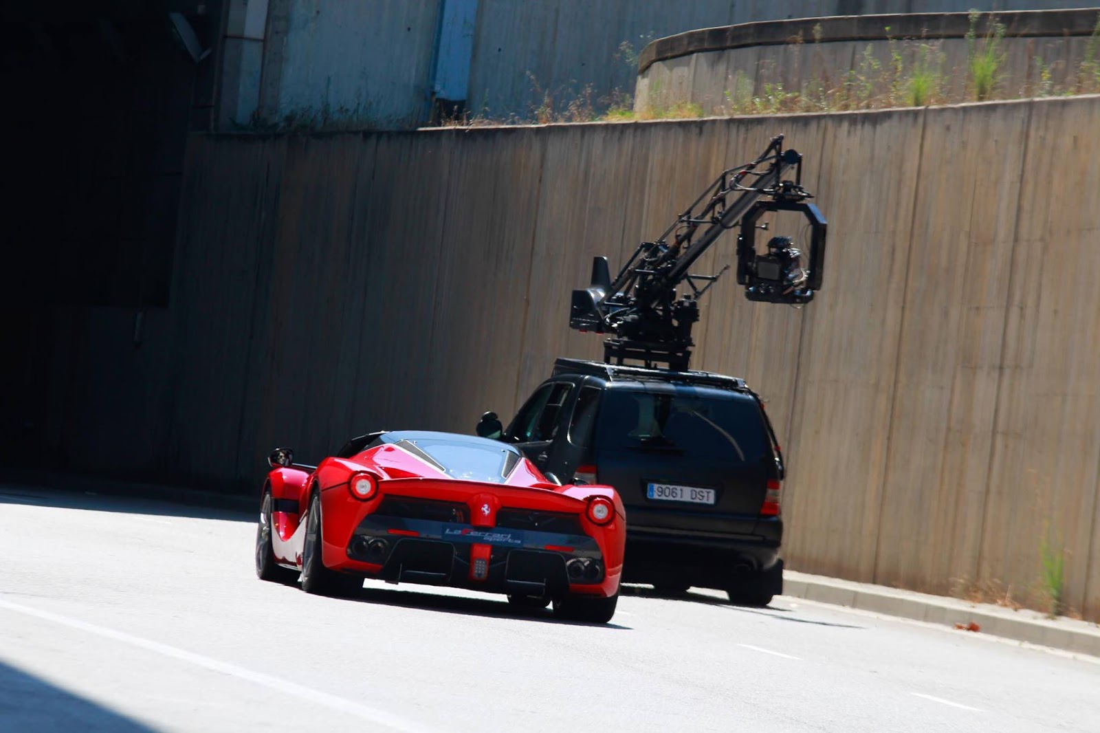 Licence plate entitled with LaFerrari Aperta