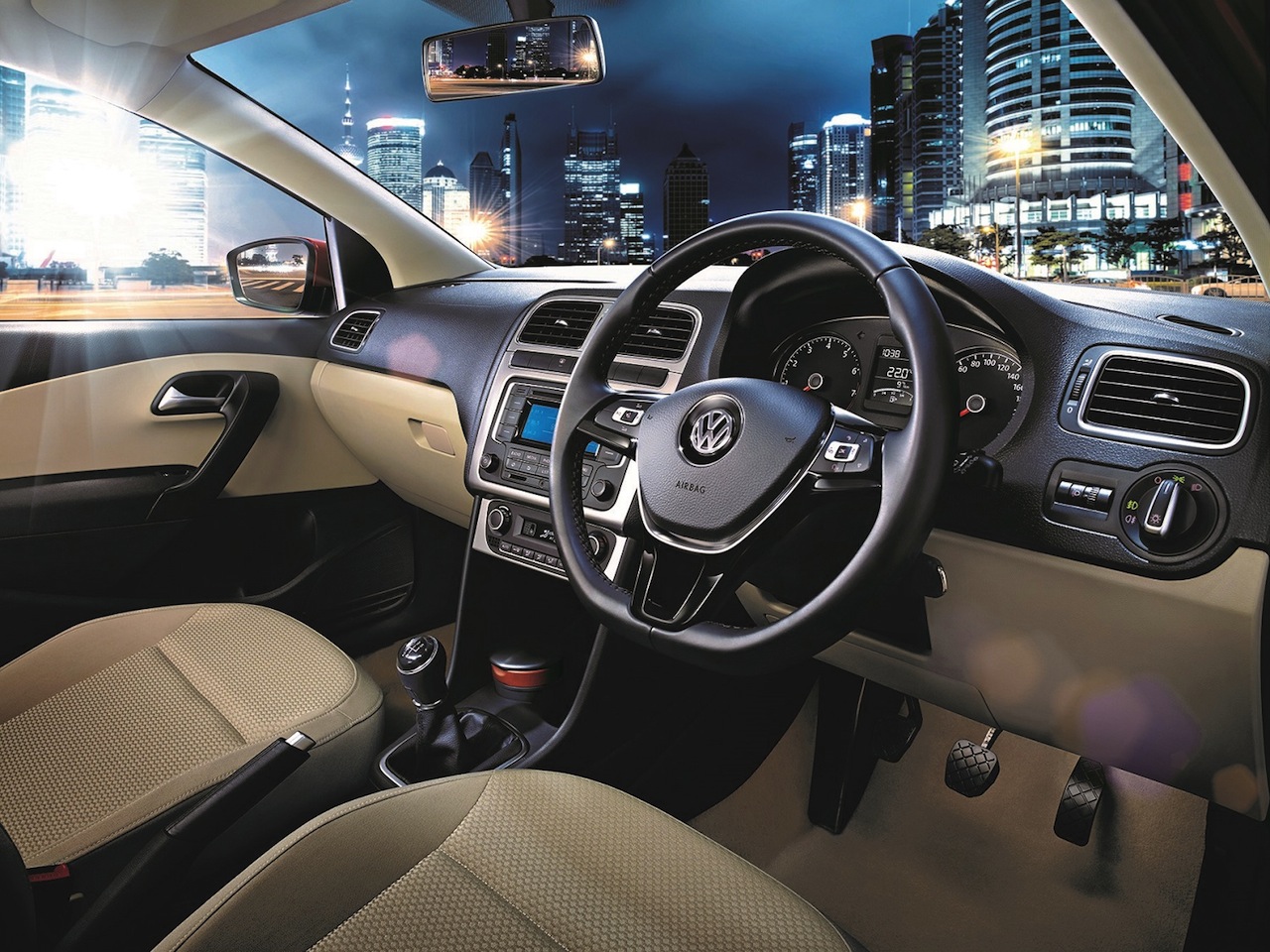VW Ameo interior will be largely identical to the VW Polo as seen in this picture