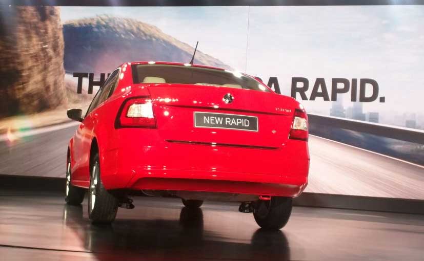 2016 Skoda Rapid Facelift India Rear Section 2016 Skoda Rapid Facelift India Rear Section