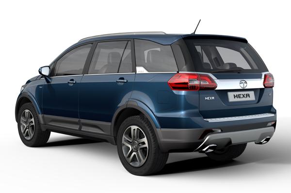 2016 Tata Hexa SUV Side Rear Profile