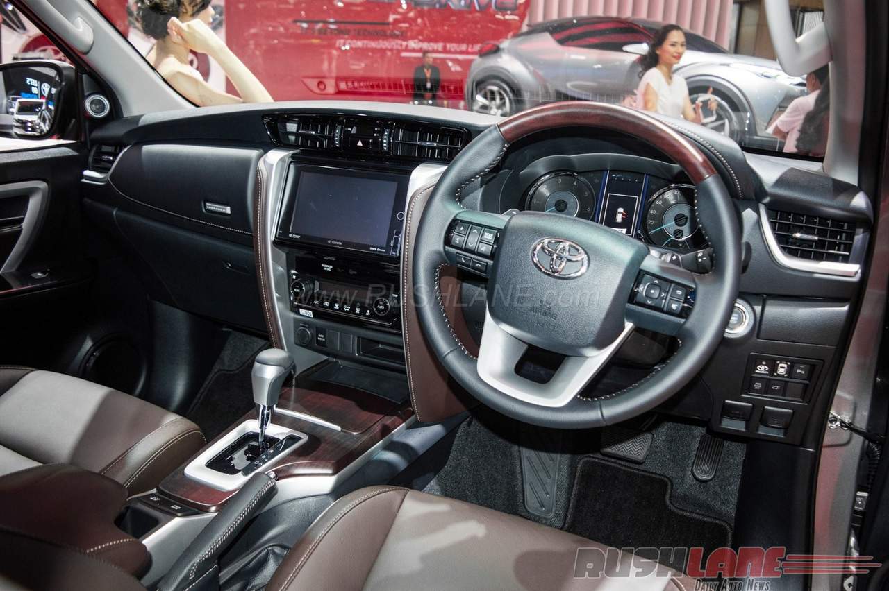 Interior of the 2016 Toyota Fortuner 