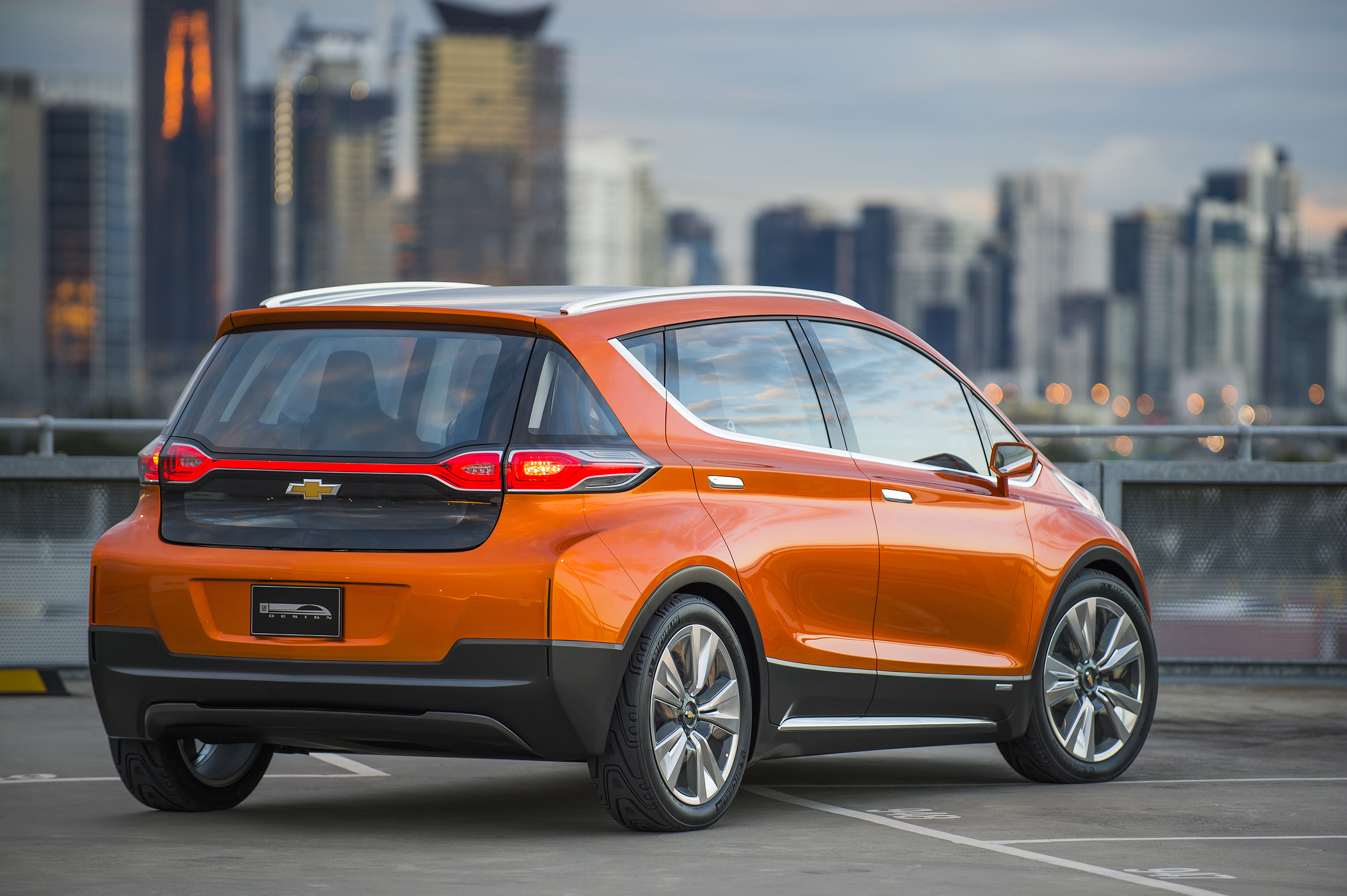 2016 Chevrolet Bolt Electric Vehicle rear profile 2016 Chevrolet Bolt Electric Vehicle rear profile`
