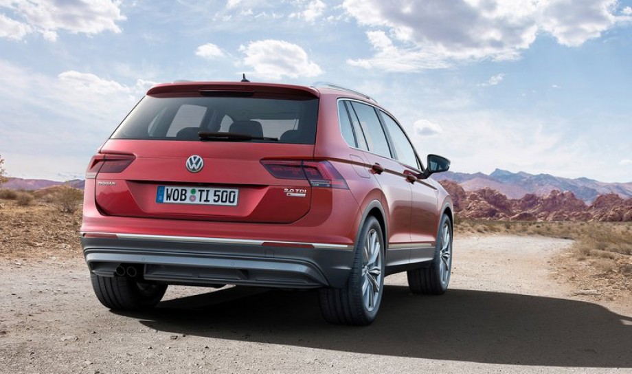 Highly anticipated Volkswagen Tiguan from rear profile