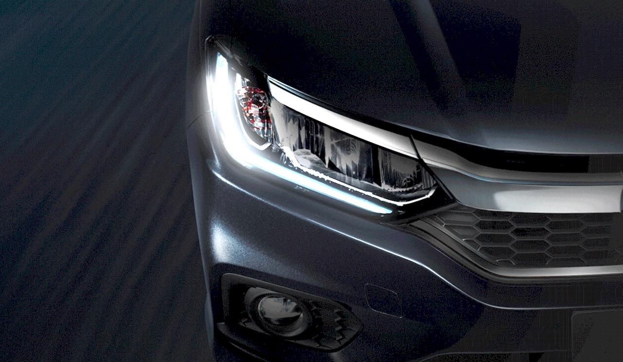 2017 Facelift Honda City Teaser Image Headlamp with projector and DRLs
