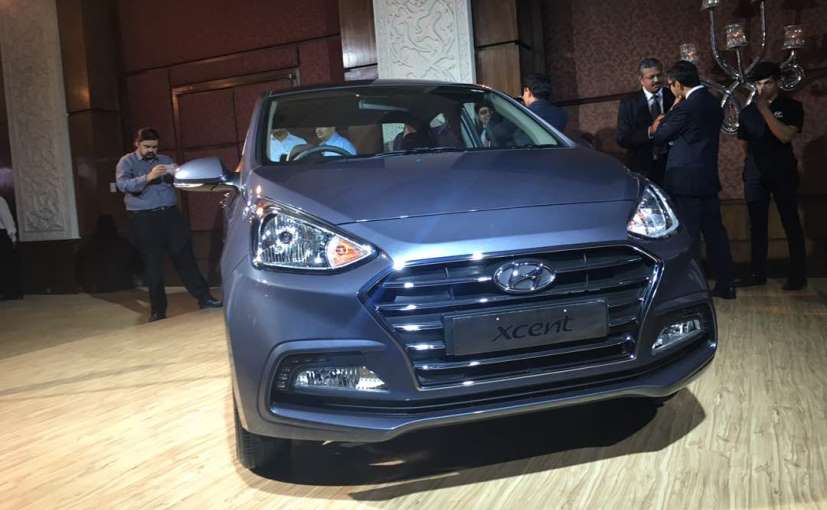 2017 Hyundai Xcent facelift Launched in India front fascia