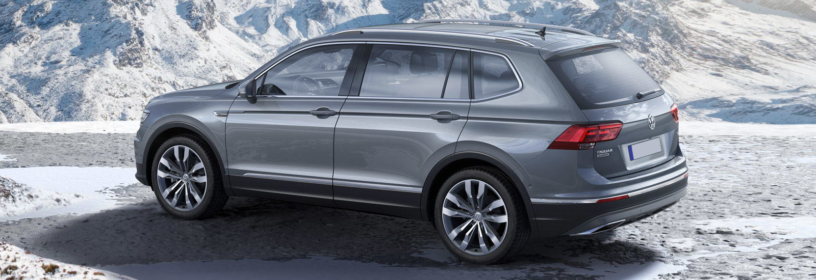 2017 VW Tiguan Allspace Extended Wheelbase Side Rear Profile