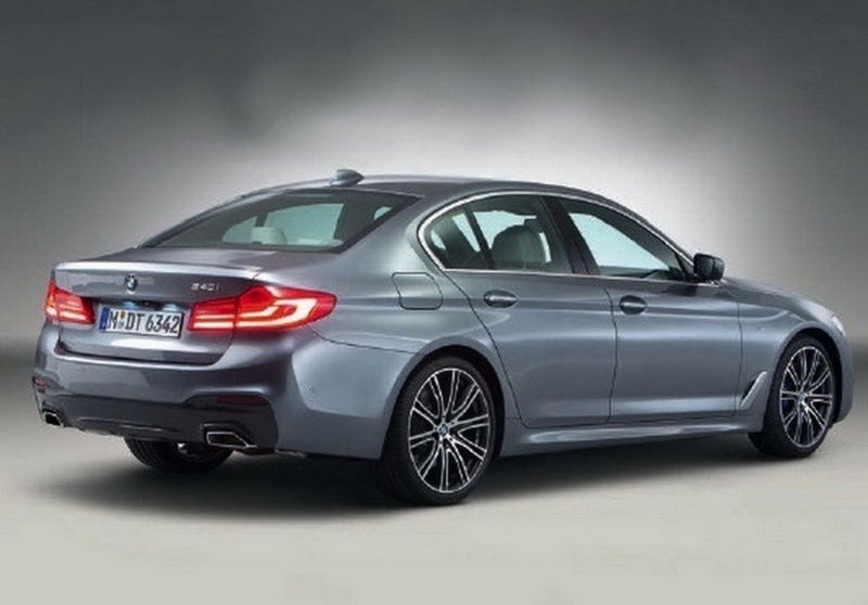 2017 BMW 5 Series Rear Side Profile Leaked Image