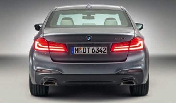 2017 BMW 5 Series Rear Profile Leaked Image