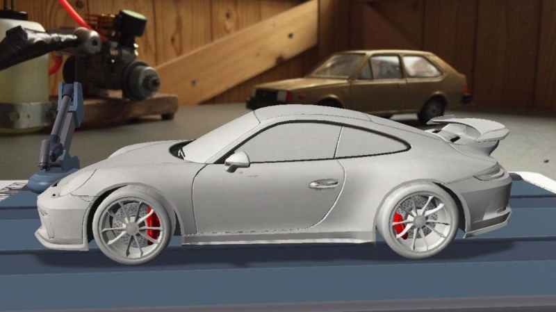 Next Generation Porsche 911 GT3 at Side profile