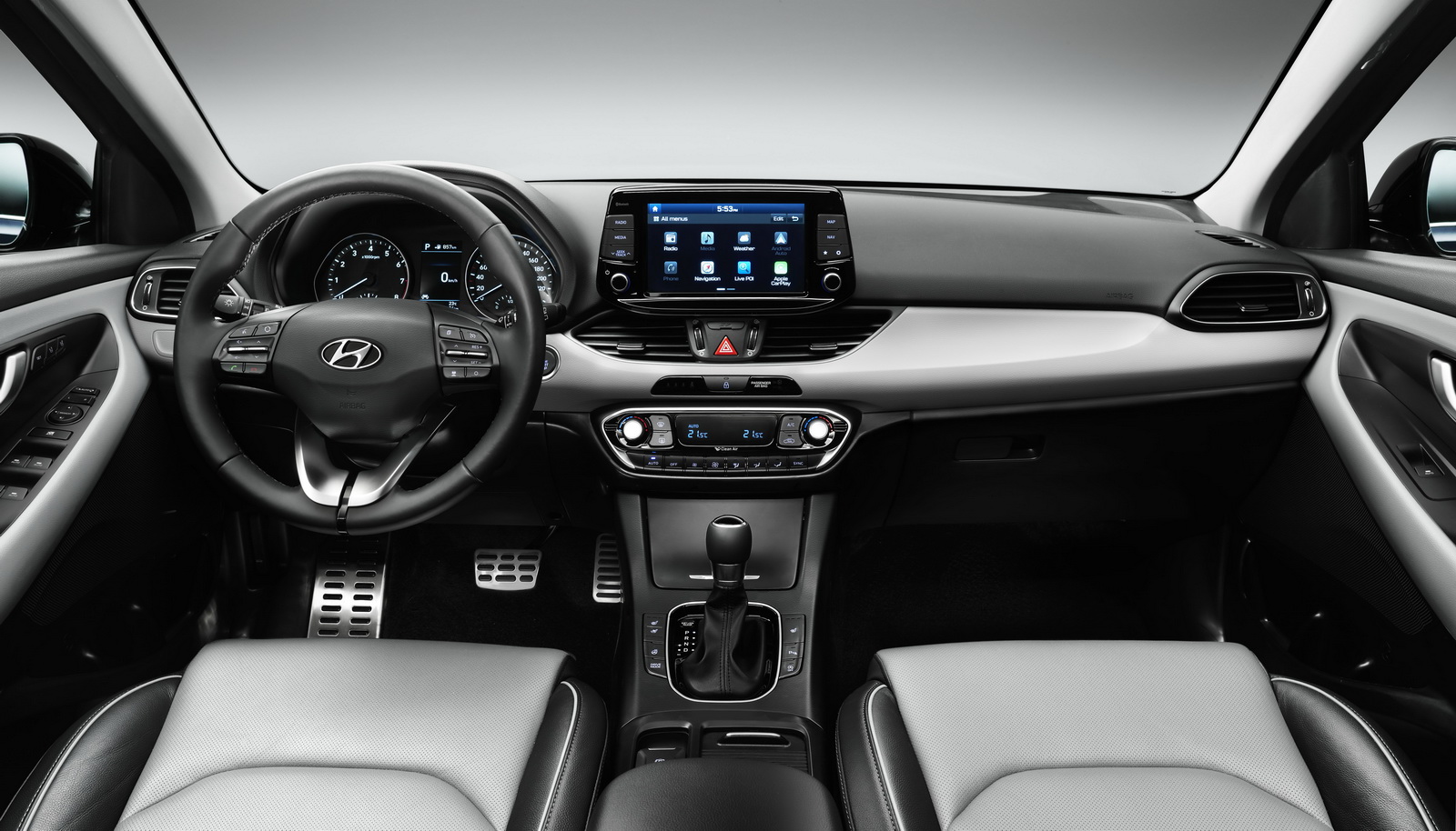 Third-gen 2017 Hyundai i30 Dashboard