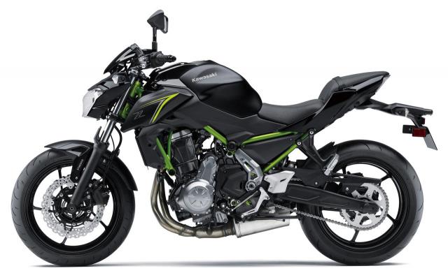 2018 Kawasaki Z650 in new Black-Green livery