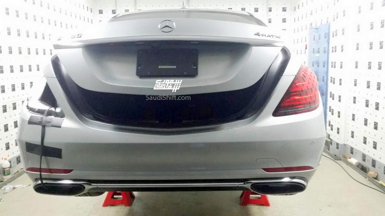2018 Mercedes-Benz S-Class Leaked Image Rear Profile
