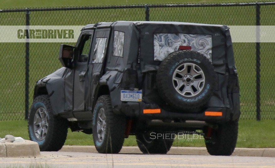 2018 Jeep Wrangler Rear While Testing