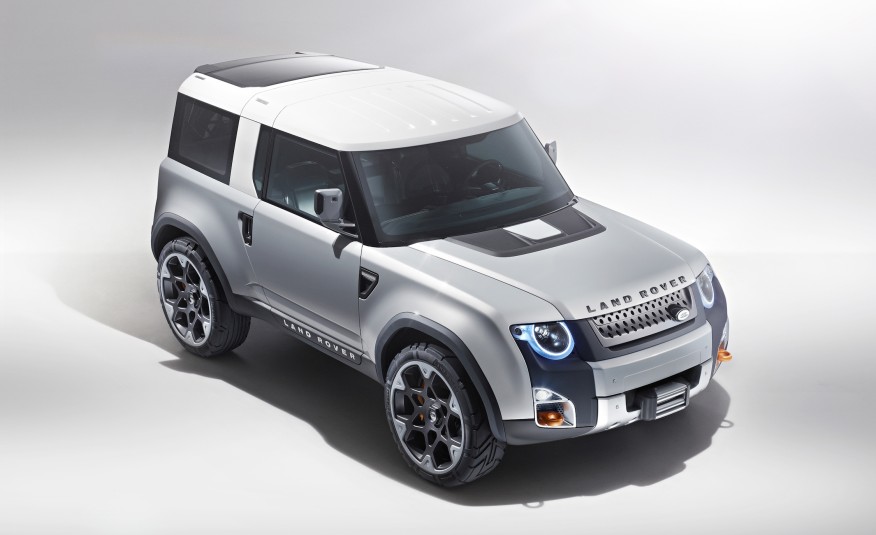 2018 Land Rover Defender concept top view profile