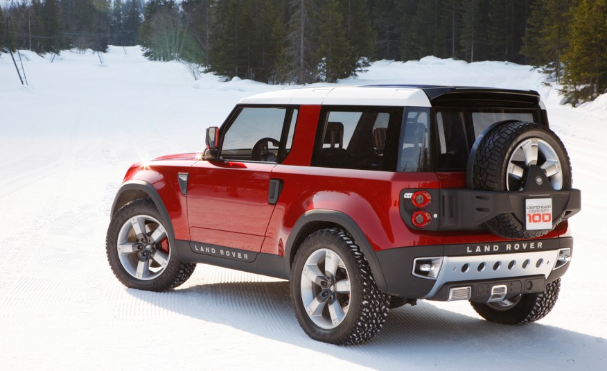 2018 Land Rover Defender concept side rear profile