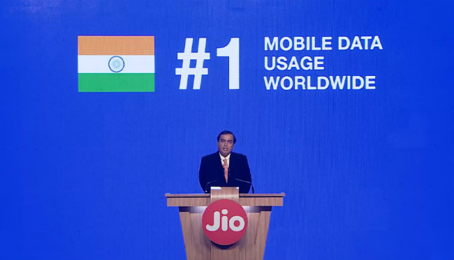 India became the number one country in the world for mobile data usage