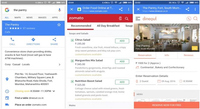 Book Your Table At Favorite Restaurants Via Google Search