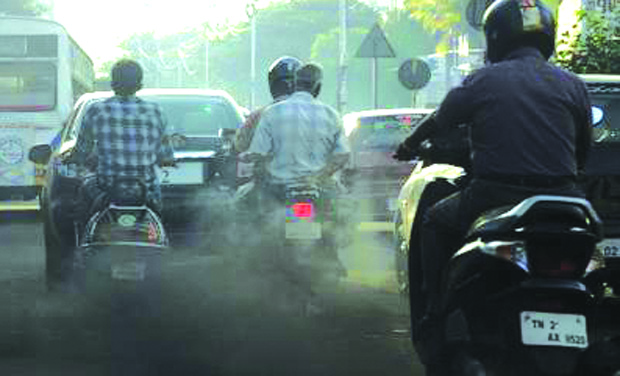 Air Pollution via automobiles in India