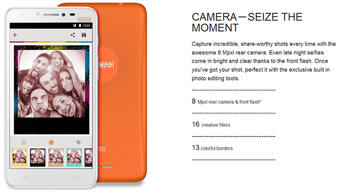 Alcatel Pixi 4 Plus Power camera specs Alcatel Pixi 4 Plus Power camera specs