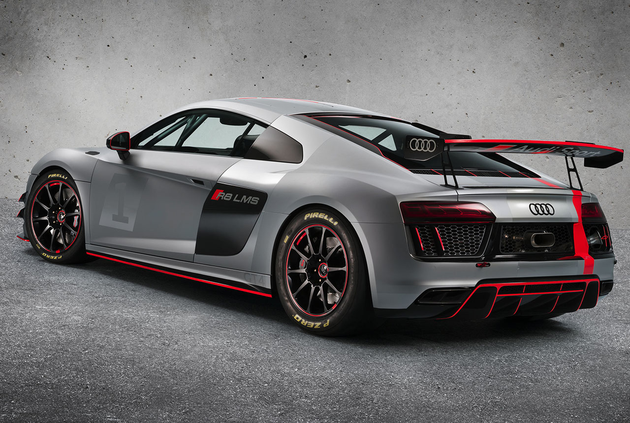 Audi R8 LMS GT4 Displayed at New York Auto Show Side Rear Profile