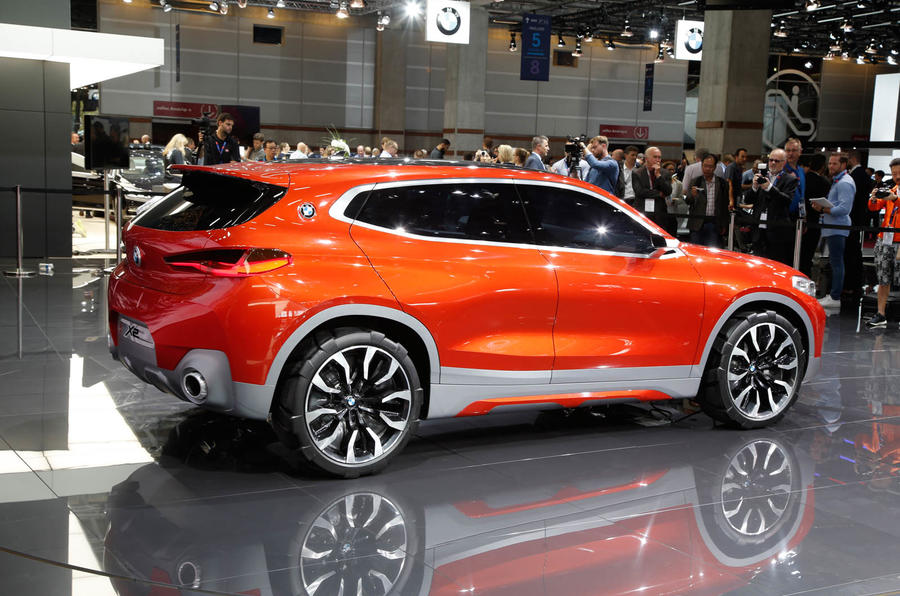 BMW X2 SUV Concept side profile revealed at Paris Motor Show 2016