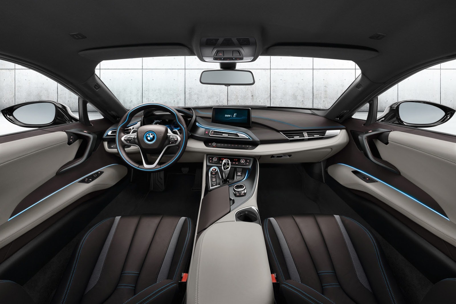BMW i8 Hybrid Sports Car Interior