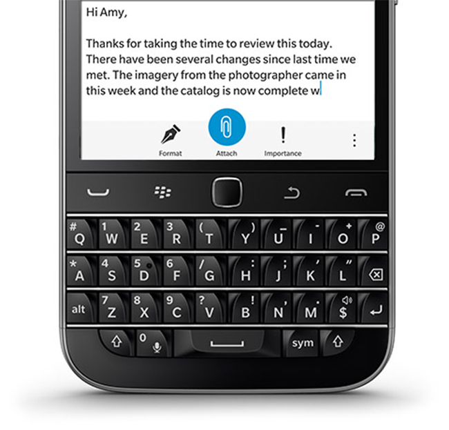 BlackBerry Classic with BB 10