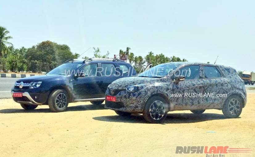 Camouflaged Renault Kaptur Spied Testing in India alongside Renault Duster