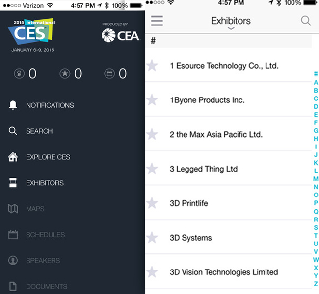 CES 2015 iOS App