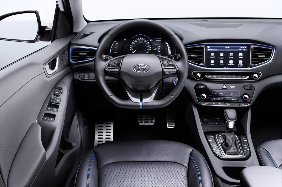 Interior of the Hyundai Ioniq