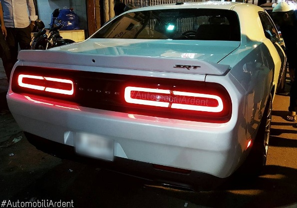 Dodge Challenger SRT at the rear end 